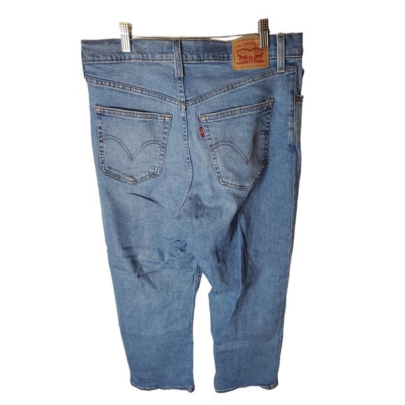 Levi's Rib Cage Straight Ankle 30x27 Medium Wash Jeans, NWT - Picture 3 of 7